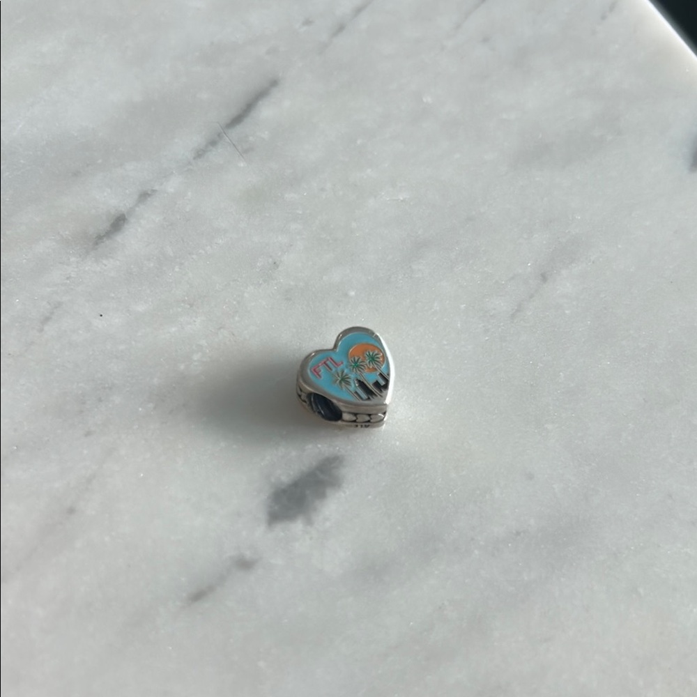 Heart-Shaped Fort Lauderdale, FL Pandora Charm